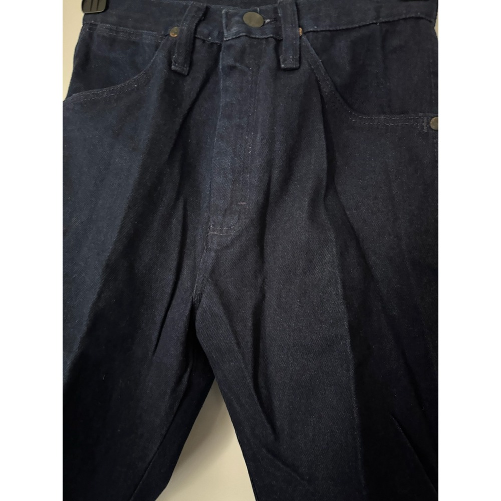 Vintage Wrangler 14MWZ Cowboy Cut Tapered Leg Indigo Blue Denim Jeans NWT - Picture 5 of 12